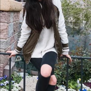 Jersey bomber jacket